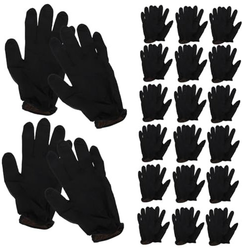 PartyKindom Einmalhandschuhe Damen 100st Reinigung Hände Fäustel Ding Qing Black