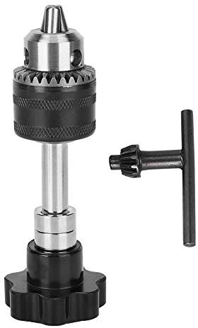 TOOLSGO 0.5mm-6.5mm Clamping Range Aluminum Alloy Large Chuck Hand Twisted Drill Woodworking Accessory for Mental Drilling Machine
