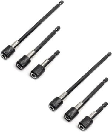 GIWFBQTR 2 Sets Hexagon Quick Release Self-Locking Extension Rod Drill Driver Screwdriver Tool