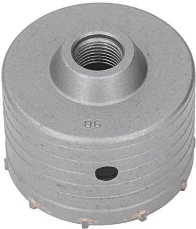 Sierra de corona eléctrica con martillo, broca perforadora de pared de carburo cementado de 90 mm para perforación de ladrillos de hormigón e instalación de aire acondicionado,