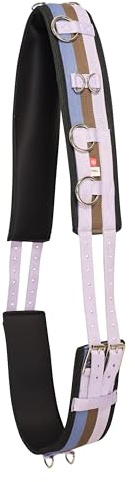 Imperial Riding Longiergurt „IRH Deluxe“, Polyester mit Neoprenfütterung und Metallringen, Blauregen, Cob