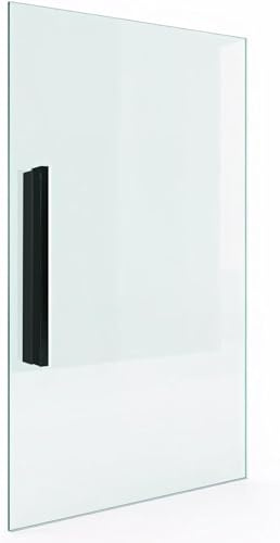 PORTE ITALIANE, Maniglie Adesive Acciaio Inox Nere per Porte Scorrevoli in Vetro – Maniglioni con Adesivo 3M Hard Senza Fori, Facili da Applicare e Resistenti - Coppia Lunghezza 40 cm