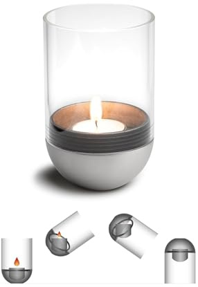 höfats - GRAVITY CANDLE M90 - portacandele - mantiene la candela in posizione orizzontale - illuminazione e spegnimento confortevoli
