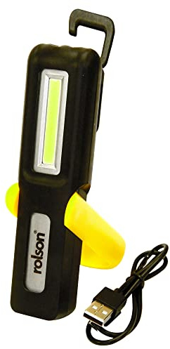 Rolson 61467 3W USB Rechargeable COB Torch & Lamp