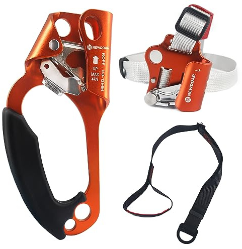 NewDoar Hand Ascender Rock Climbing Tree Arborist Rappel Gear Equipo Abrazadera de cuerda para cuerda de 8~12MM