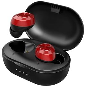 Lenovo HT10 Pro EQ Technology In-Ear-Kopfhörer, Bluetooth, kabellos, Rot