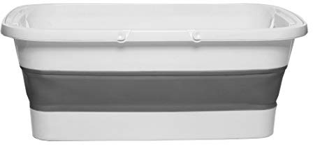 Eurow 13.5L (3.5 Gallon) Collapsible Portable Basket Bucket for Indoor & Outdoor Use, Space-Saving Design, Durable with Sturdy Handle for Kitchen, Laundry, Camping, Fishing, BBQ