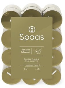 Spaas Scented Tealights flatpack x24 4,5h - Romantic Reflections