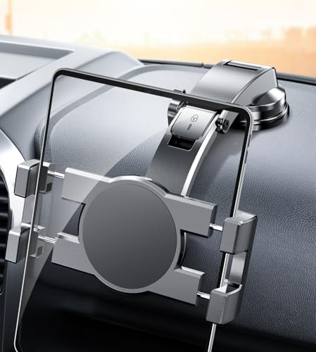 eSamcore iPad Holder for Car, Dashboard Tablet Holder for Car Suction Cup Mount with Large Clamp for All 6-11 Apple iPad Accessory Samsung Galaxy Tab Tablet Stand