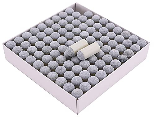 CENPEK 100 Stück 11 mm Billard-Queue-Spitzen, weiche Billard-Ersatzspitzen, Snooker-/Pool-Queue-Hülsen