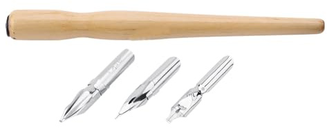 Comic-Stift-Set 3 Federn + 1 Holzhalter + 1 Tinte Kalligraphie Zeichnung Künstlerbedarf Schulmaterial