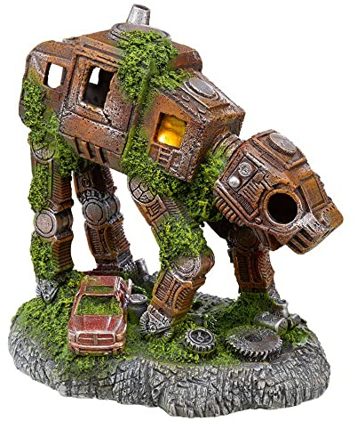 Nobby Aqua Ornaments SCHROTT Roboter mit LED, 17,8 x 12 x 18,5 cm, 1 Stück