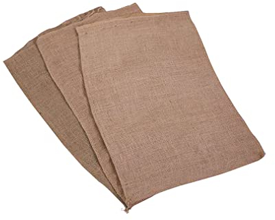 MiSMiAO Jutesäcke Natur Kartoffelsack Jute 35x50cm/40x60cm Kaffeesack 100% Jute Apfel Säcke Umweltfreundlich Strapazierfähig Jutesaecke Wiederverwendbar und recycelbar (40x60cm,3 Stück)