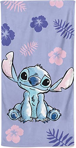 Disney Stitch Towel Large Beach Towels For Kids: Premium 100% Cotton Swimming Towel, for Girls