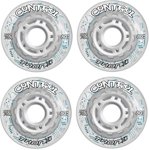 TronX Control Inline-Hockey-Räder, weich, 76 A, 59 mm, 68 mm, 72 mm, 76 mm und 80 mm, Hi-Lo (72 mm)