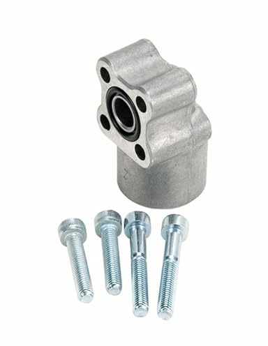 Flangia Pompa Oleodinamica 3/8 Ama 4 Fori Alluminio 30 mm