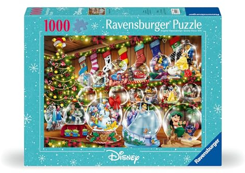 Ravensburger Disney Snowglobes Christmas 1000 Pieces Jigsaw Puzzle for Adults and Kids Age 12 Years Up - Special Edition