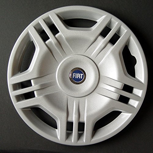 Rixto Set di 4 copricerchi adattabili - per FIAT PANDA 2006 (seconda serie) (LOGO BLU) - diametro 14 - non originale