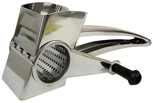 Grattugia Manuale a Manovella per Formaggio, Cioccolato e Frutta Secca, Rullo in Acciaio Inox, Lavabile in Lavastoviglie