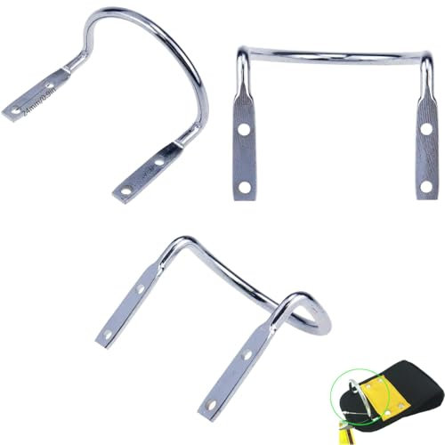 DraCra 3 Stück Hammerhalter Schlaufe Ersatz U-Stahldraht Wandhalterung Haken für Arbeitsgürtel, Zangen, Äxte, Beil, Schlägel, Holster, Haken, Clip, robuste Nutztasche, Gartenwerkzeuge, Reparaturteile