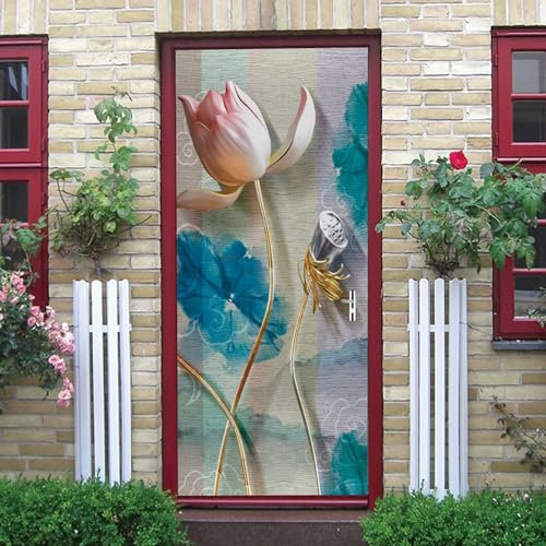 3D Türtapete Selbstklebend 85 X 215 Cm Diy Wandbild Pvc Wasserdicht Pvc Türtattoos Türposter Türaufkleber Fototapete Türfolie Für Tür,Wohnzimmer,Schlafzimmer - Türkunst -219377-90744