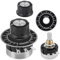 Potentiometer 10K 2 Stück Drehpotentiometer 10K Ohm Potentiometer mit Drehknöpfe und Zifferblatt für die Drehzahlregelung von Wechselrichtern