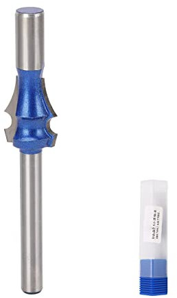 Bit Router di Modanatura in Acciaio de 1/4 Gambo, Taglierina per la Formazione di Tagli, MDF, Compensato e Finitura Non chip.