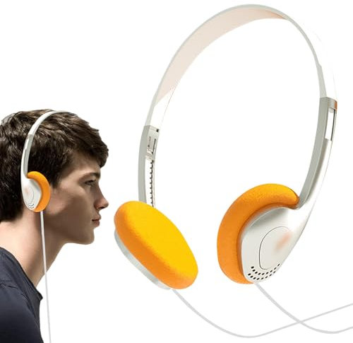 Cuffie Retrò - Auricolari Vintage Cablate, Cuffie Con Stile Classico | Mini Cuffie Stereo Leggere, Design Retrò Con Filo, Cuffie Audio Portatili Da Viaggio, Accessorio Elegante Per Ascolto Mu