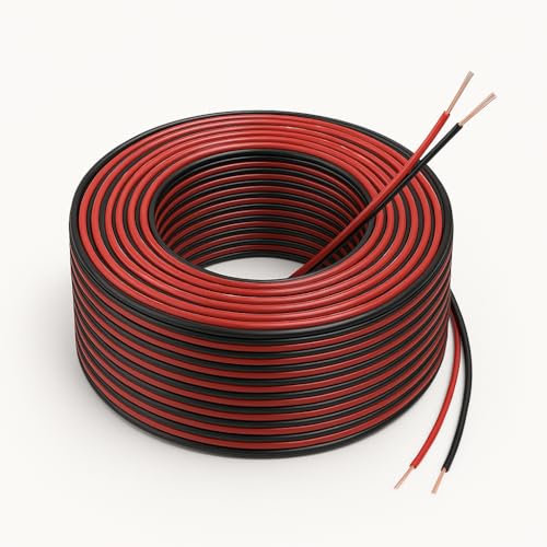 Cavo per casse bicolore bipolare 60/100 metri 002.0x4.0mm cavo casse per altoparlanti (60 metri)