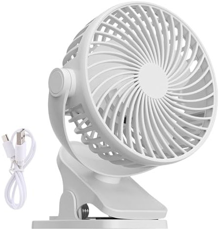 SLXLYH Ventilateur Circulation d'air Efficace avec Pêche Flexible Petit Ventilateur Refroidissement Rechargeable USB pour Le Siège D'auto Bureau Utilisation Tente