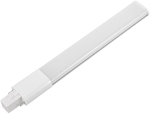 DECOMELODY Tubo de Luz LED G23 8w 35 Leds, Color Blanco Frío 6000k, Aluminio Fundido, Alta Luminosidad para Iluminación de Cocina y Hogar