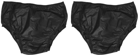 NIYANGLE 2stücke Wasserdichte Auslaufsichere Windelüberhosen für Erwachsene Wiederverwendbar aus Eva-material mit Beinabschlüssen für Senioren Atmungsaktiv für Häusliche Pflege