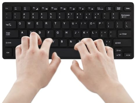 Genérico cableado: USB, Mini teclados con Cable Delgados USB, Accesorio de Oficina Tranquila, Typer Ultra -Slim de bajo Ruido | Teclados portátiles, de Typing Delgado para la c