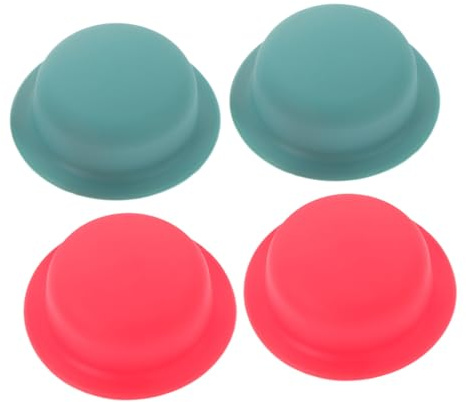Poignées de Couvercle de Casserole 4 Pièces en Silicone, Poignée | Bouton de Couvercle Casserole, Non Glissant, Résistance à Haute Température, Facile à Nettoyer