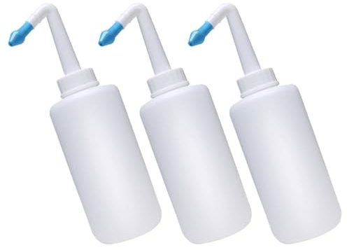 LOLIPPYY 3Pcs Nasal Irrigation Bottles Nose Cleaner for Household Use Nasal Washer for Sinus Rinse to Congestion and Maintain Respiratory Health