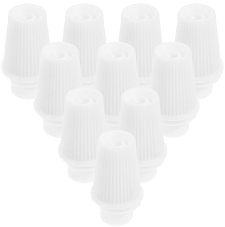 SHINEOFI Clip per Cavi in Plastica Bianca 20 Pezzi Filettatura M10 Morsetti per Cavi Lampadari per Fissaggio Sicuro e Gestione Versatile Illuminazione