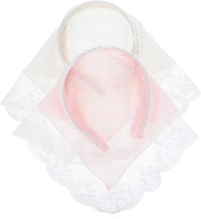 Ciieeo Fascia per Chioma Donna Elegante e Morbida in Pizzo Triangolare 2 Pezzi Stile Francese da Campagna, Facile da Abbinare, per Eventi Speciali e Abbigliamento Casual
