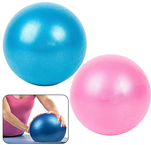 2PCS Soft 25cm Anti-Burst Pilates & Yoga Swiss Ball for Pregnancy, Birthing, Balance, Physio, Chi, Core Training and Fitness
