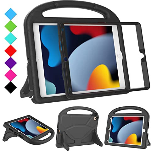 RTOBX iPad 10,2 & 10,5 Hülle für Kinder, iPad 9./8./7. Generation 10,2 Zoll 2021 2020 2019 Hülle mit Displayschutzfolie, iPad Air 3rd Gen/Pro 10,5 Zoll Schutzhülle mit Griff Ständer, B Lack