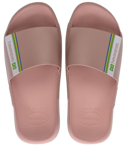 Havaianas Unisex Slide Sandal, Crocus Rose, 6/7 UK