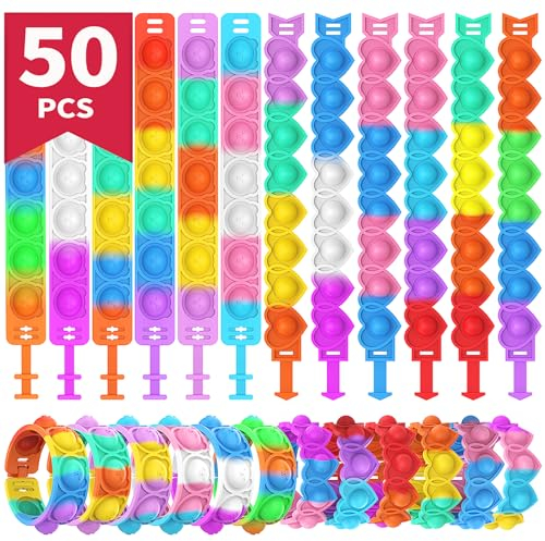 Dora Sicom Pulsera de cumpleaños para niños, regalo de invitado, regalitos cumpleaños invitados niños, regalos cum（Dos estilos） 50PCS