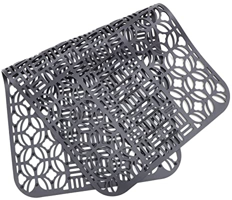 BUGUUYO Tappetino Drenante Per Lavello Cucina in Silicone 66x35 Cm Antiscivolo Protezione Per Lavelli in Acciaio Resistente Lavabile in Lavastoviglie Per Asciugatura Stoviglie e Protezione Superfici