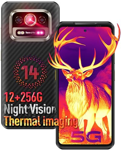 Ulefone Armor 25T Pro 5G Telephone Portable incassable 12G+256GB/SD-2048GB Smartphone incassable 6500mAh 33W 6,78 64MP+50MP Android 14 Dual SIM IP68 Caméras de Vision Nocturne et imagerie Thermique