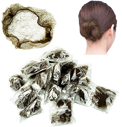 20 Pcs Hair Nets, Hair Nets for Buns,Bun Nets,Holder Hairnets for Hair Bun Net invisible Elastic Edge Mesh Ballet Bun Net Holder for Women Girls Dance Nurse Wig Fixing Hair