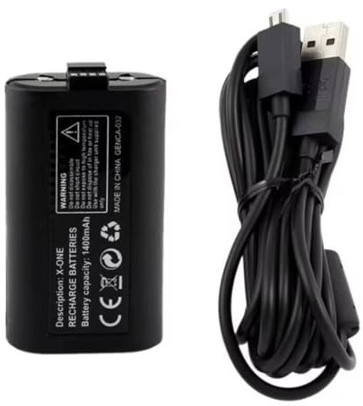 BenjiPower - Batería para mando Xbox One/Series X S con cable de carga 2,70 m USB Micro USB Batería recargable Kit Play and Charge Accesorio, SB02 2400 mAh