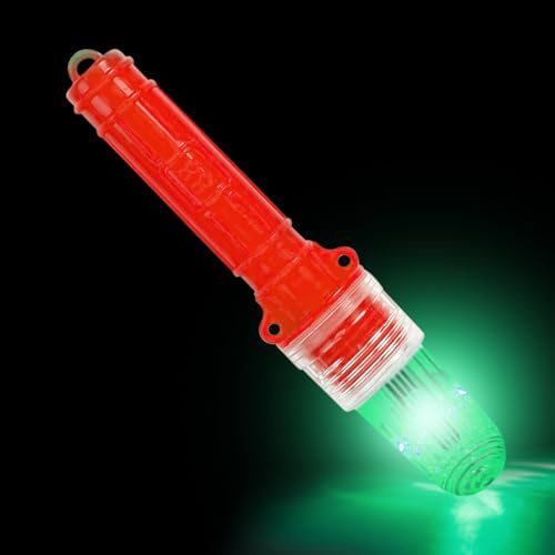 Lampada da pesca a rete – impermeabile a LED Marine Strobe, lampada subacquea a lunga durata, dispositivo di illuminazione per il posizionamento della nave, boa ad alta visibilità, segnale commerciale