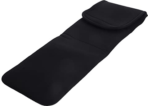 Bolsa Organizadora Portátil Negra, para Plancha y Rizador de Pelo | Neopreno y Lona Lavable, Resistente al Calor, Guarda Accesorios Pequeños, Adecuado para Hoteles y Dormitorios de Empleados