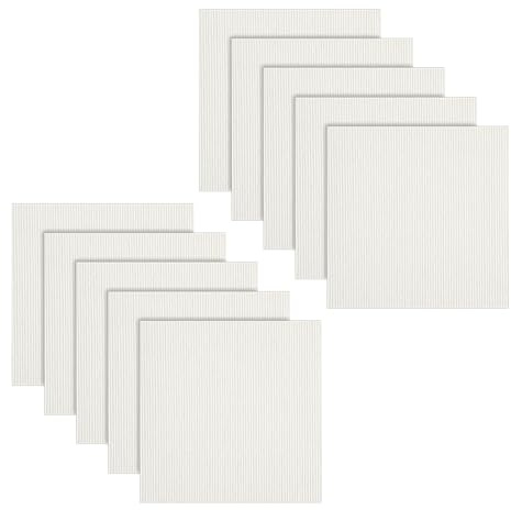10 Pezzi Pavimento Ddesivo Beige, 30 x 30 cm, Piastrelle Adesive Pavimento 0,9㎡, Antistatiche, Antiscivolo Moquette Adesiva, Casa Uffici Commercio Quadrotte di Tappeto Salotto