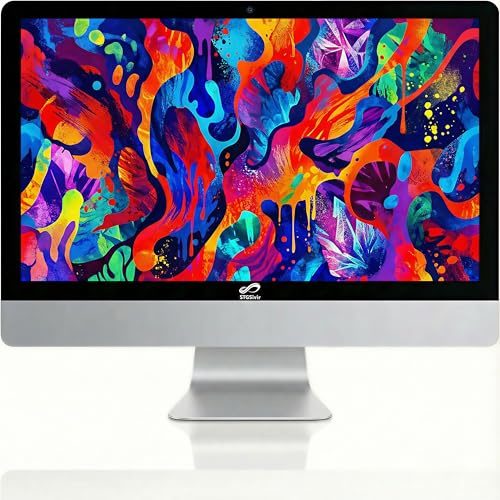 STGsivir All in One PC, Ordenador Todo en uno, Pantalla FHD de 24, Core i7 hasta 4.0 GHz, 16GB RAM, 1 TB SSD, WiFi, Bluetooth 5.0, Windows11 Pro, Blanco