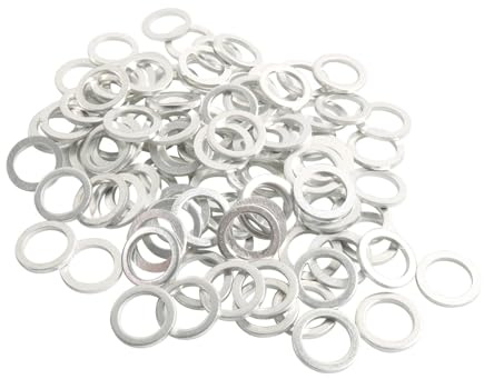 Storage Bag 50Pcs Guarnizione Tappo di Scarico Olio Motore Rondelle In Alluminio Anelli 21513-23001 Accessori Auto Sostituzione Rondella Guarnizione Guarnizioni Olio